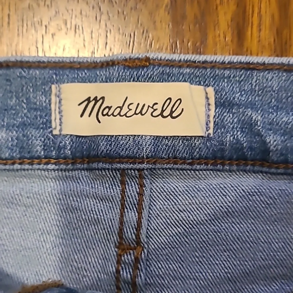 Madewell High Rise Relaxed Denim Shorts Cutoff Light Wash Size 25 - Picture 3 of 5